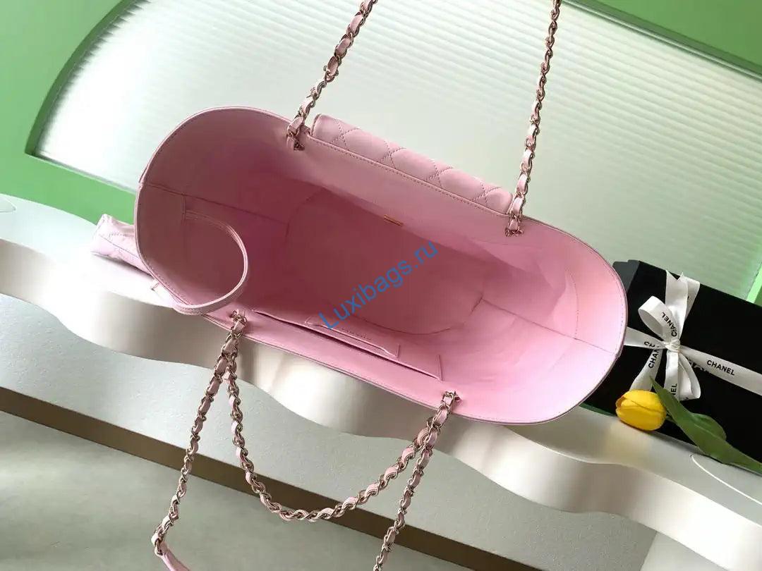 Chanel AS9906 Vegetable basket Shopping Bag Calfskin Pink As5951 | chanel as9906 vegetable basket shopping bag calfskin pink as5951 18