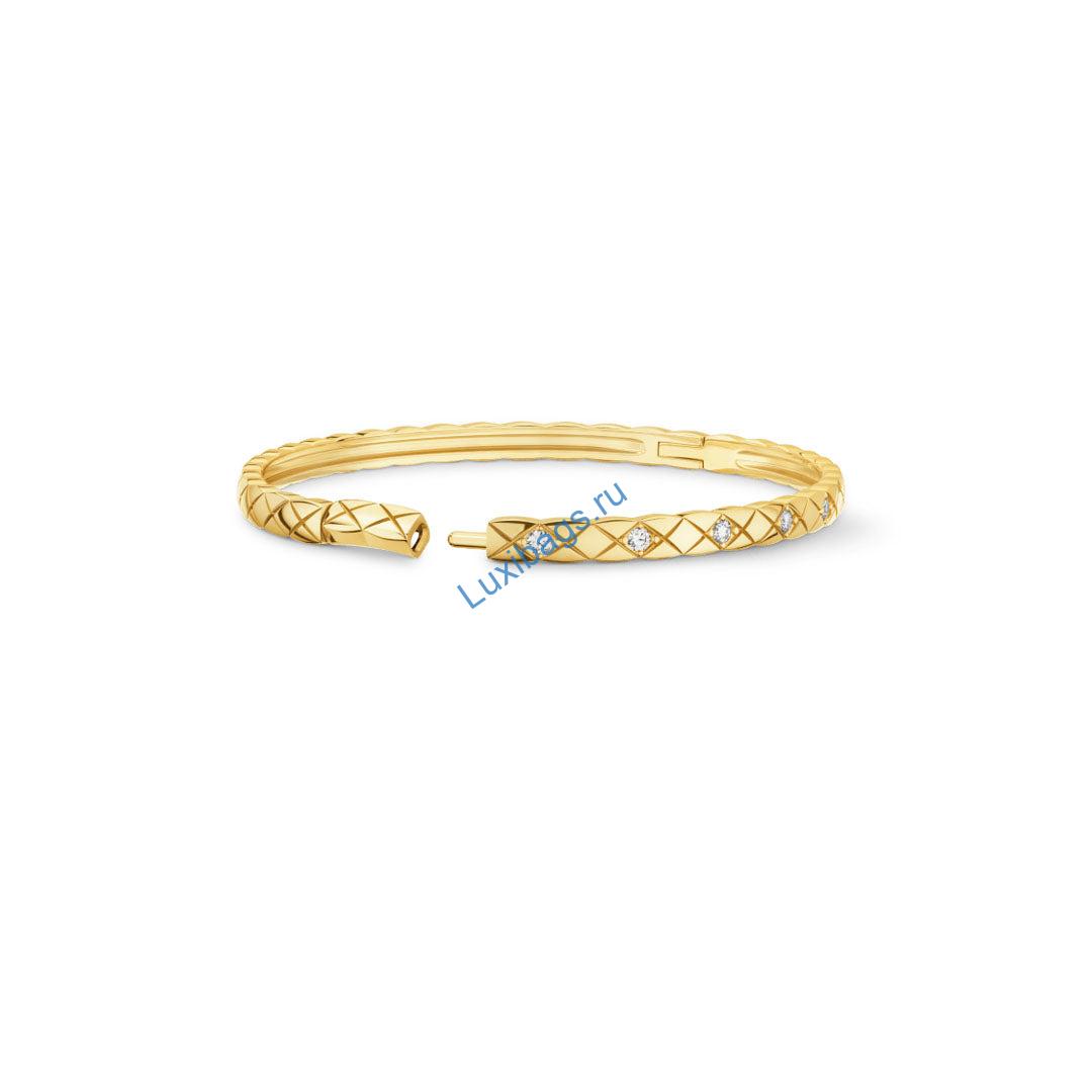 Chanel Fine Jewellery Coco Crush Bracelet J12327 Yellow Gold diamonds | chanel fine jewellery coco crush bracelet j12327 yellow gold diamonds 4
