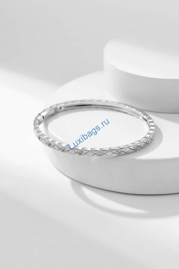 Chanel Fine Jewellery Coco Crush Bracelet J12328 White Gold diamonds | chanel fine jewellery coco crush bracelet j12328 white gold diamonds 2