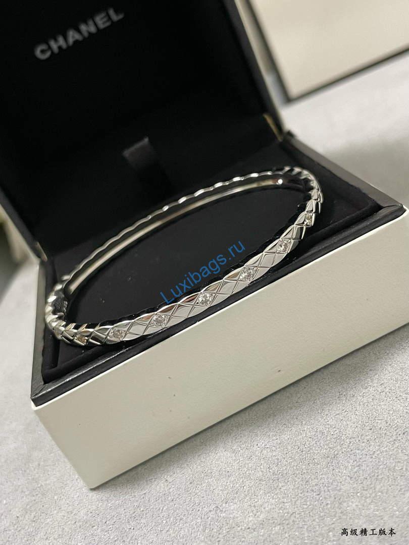 Chanel Fine Jewellery Coco Crush Bracelet J12328 White Gold diamonds | chanel fine jewellery coco crush bracelet j12328 white gold diamonds 6