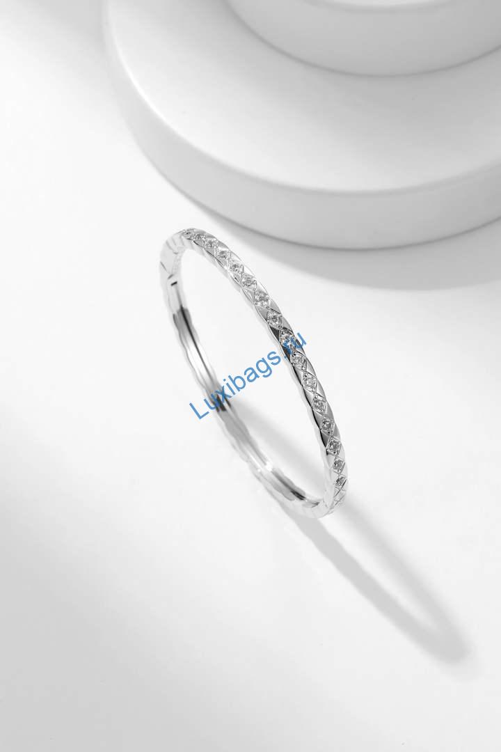 Chanel Fine Jewellery Coco Crush Bracelet J12809 White Gold diamonds | chanel fine jewellery coco crush bracelet j12809 white gold diamonds 7