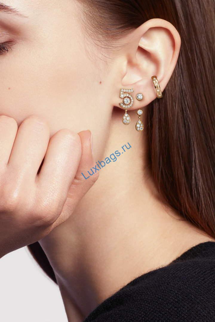 Chanel Fine Jewellery Eternal N5 Transformable Earrings J12194 Rose Gold | chanel fine jewellery eternal n5 transformable earrings j12194 rose gold 3
