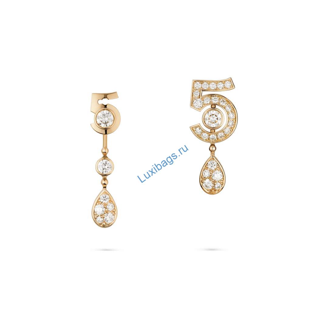 Chanel Fine Jewellery Eternal N5 Transformable Earrings J12194 Rose Gold | chanel fine jewellery eternal n5 transformable earrings j12194 rose gold 4