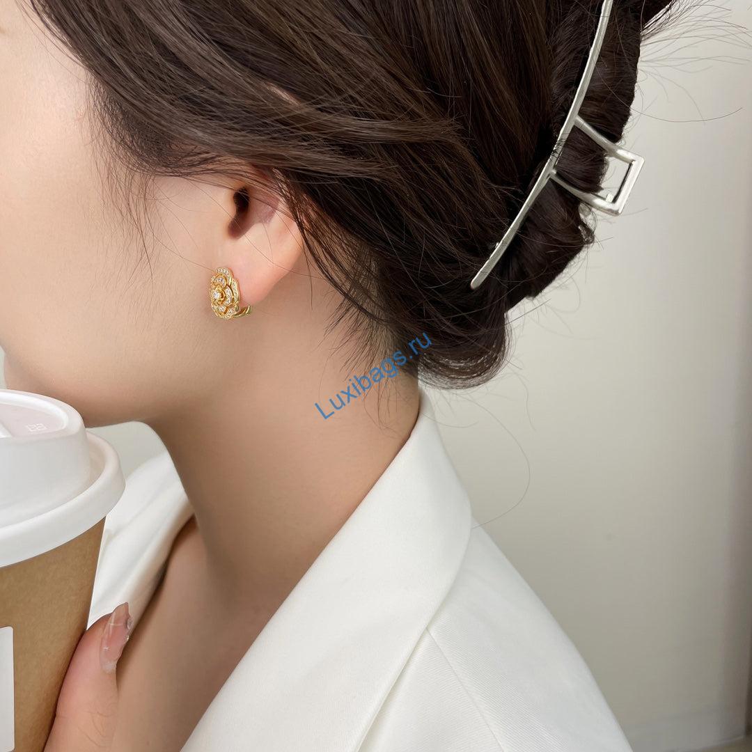 Chanel J12038 Bouton de Camélia Earrings Yellow gold Diamonds | chanel j12038 bouton de camelia earrings yellow gold diamonds 7