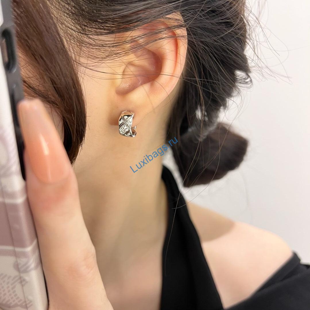Chanel J12497 Coco Crush Earrings White gold Diamonds | chanel j12497 coco crush earrings white gold diamonds 6