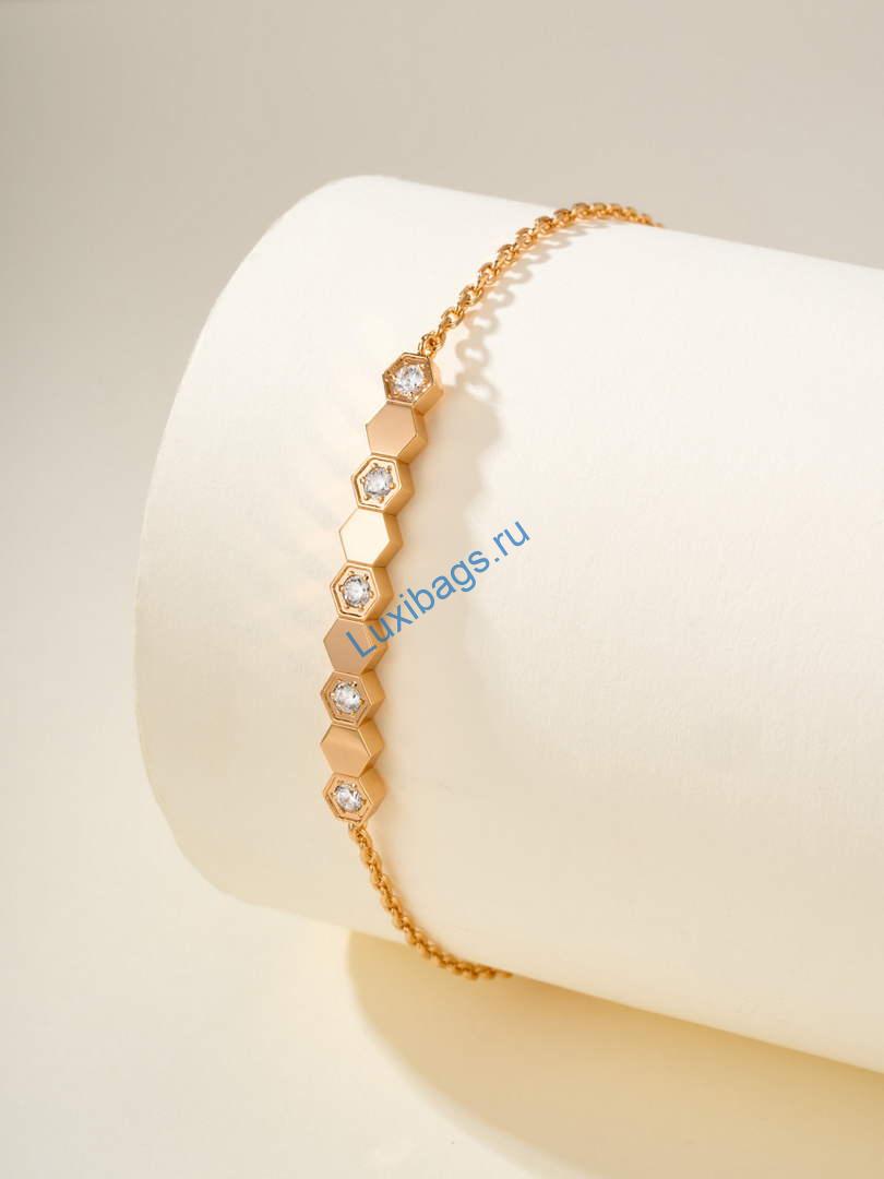Chaumet bee de chaumet bracelet 084679 rose gold diamonds