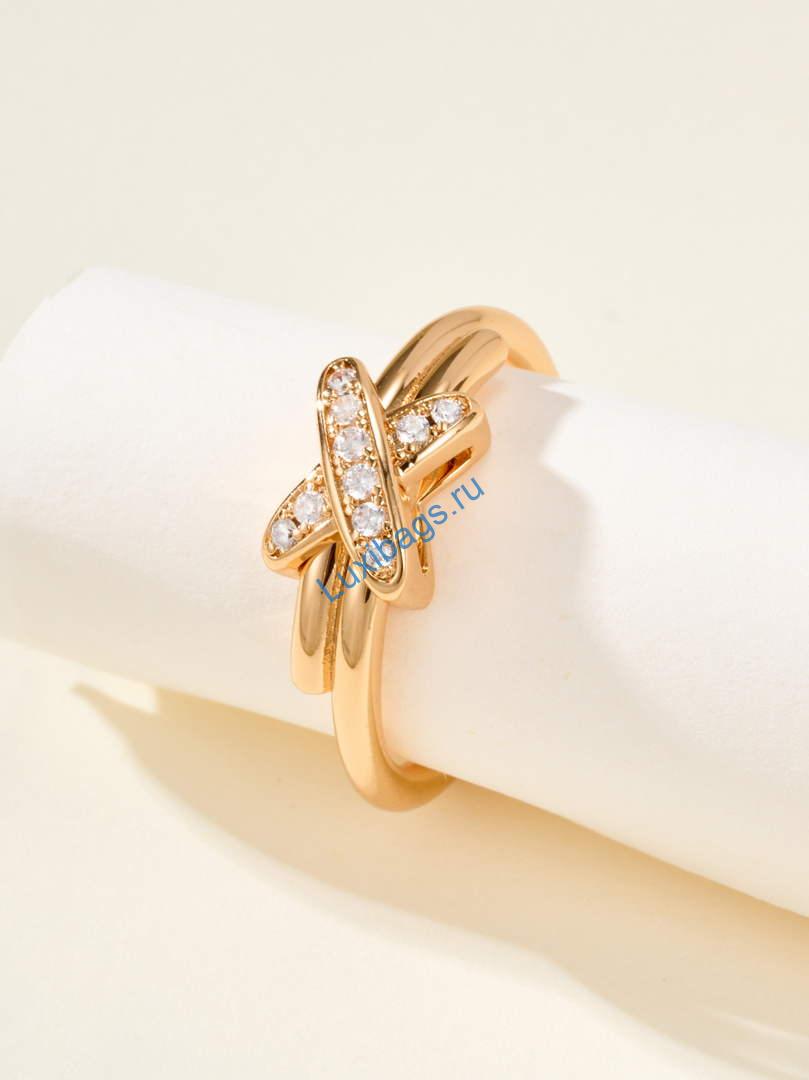 Chaumet Jeux de Liens ring 081239 rose gold diamonds | chaumet jeux de liens ring 082218 rose gold diamonds 8