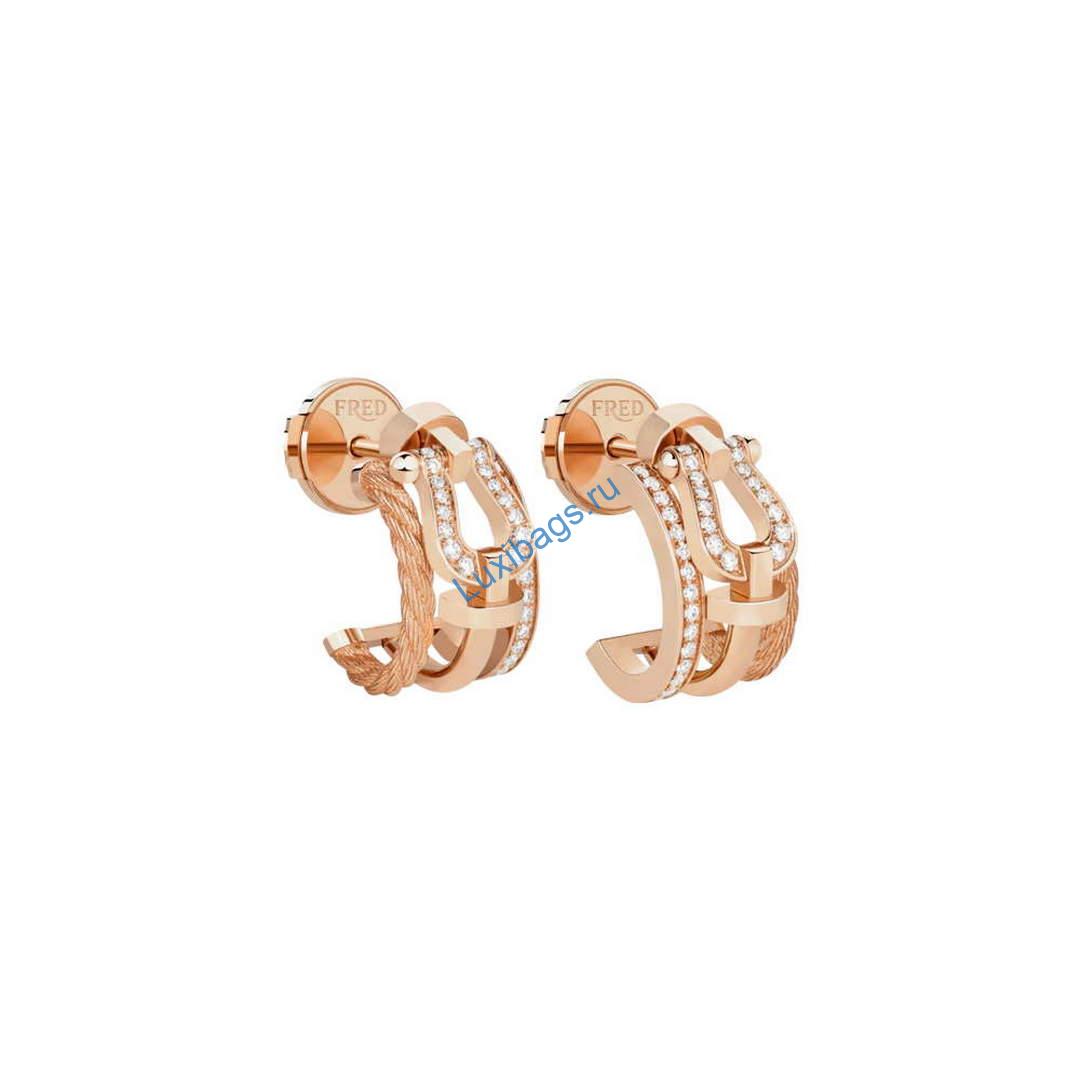 Fred Force 10 Rise earrings 8B0341 Small model Rose gold 2511121 | fred force 10 rise earrings 8b0341 small model rose gold 2511121 3