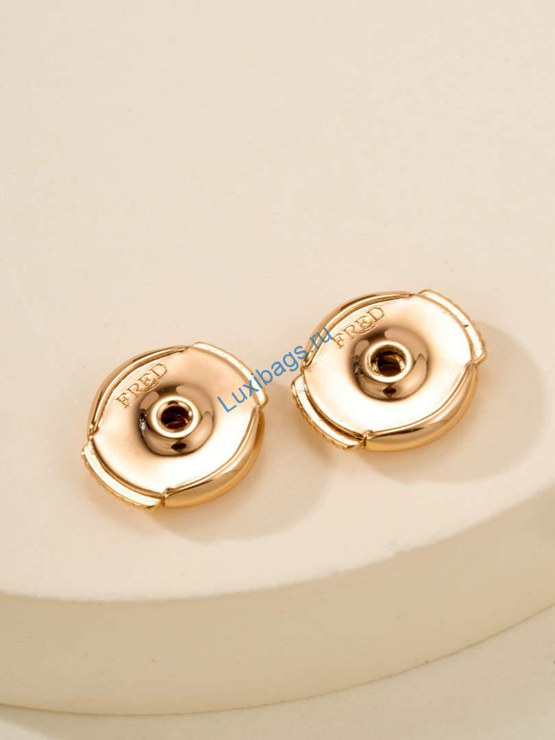 Fred Force 10 Rise earrings 8B0341 Small model Rose gold 2511121 | fred force 10 rise earrings 8b0341 small model rose gold 2511121 4