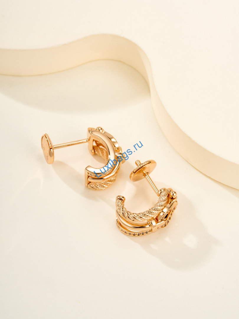 Fred Force 10 Rise earrings 8B0341 Small model Rose gold 2511121 | fred force 10 rise earrings 8b0341 small model rose gold 2511121 8