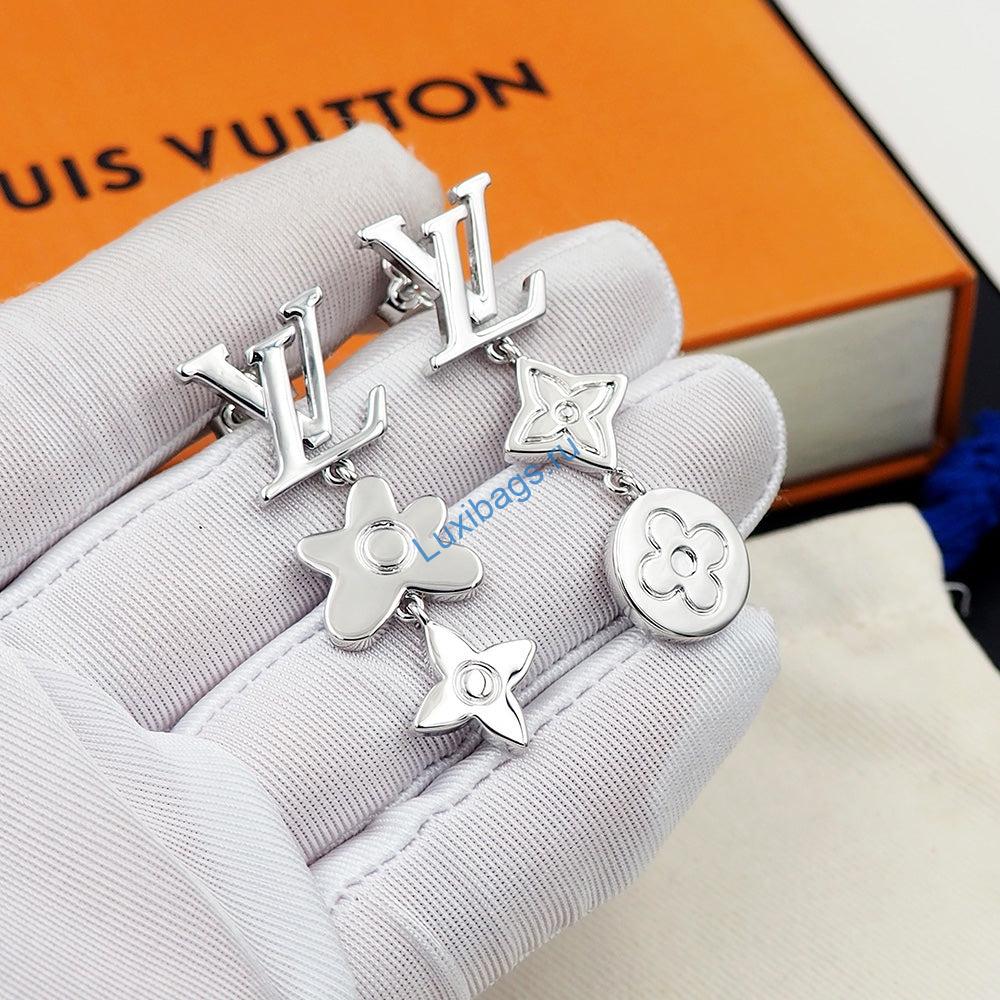 Louis Vuitton E1596L Monogram Craggy Earrings Silver | louis vuitton e1596l monogram craggy earrings silver 5