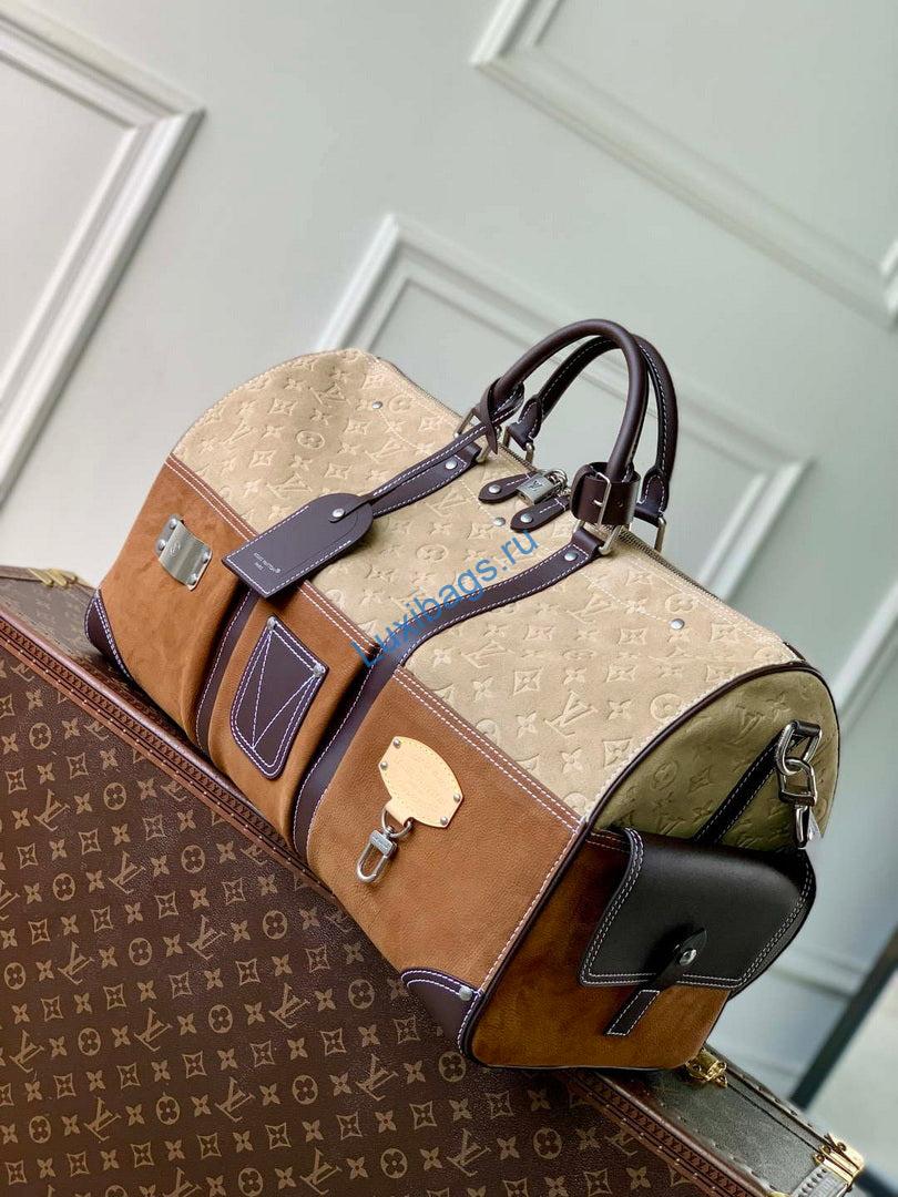 Louis Vuitton LV M26127 Keepall Bandoulière 50 Bag Tan | louis vuitton lv m26127 keepall bandouliere 50 bag tan 2 d1681367 148a 4865 927d c66cb2db0ee4