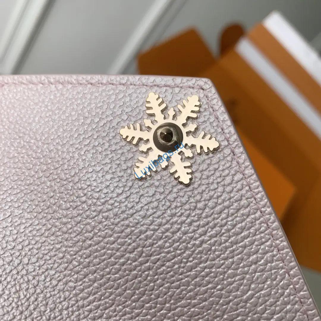 Louis Vuitton LV M26522 Victorine Wallet Pearl powder Monogram Empreinte | louis vuitton lv m26522 victorine wallet pearl powder 04