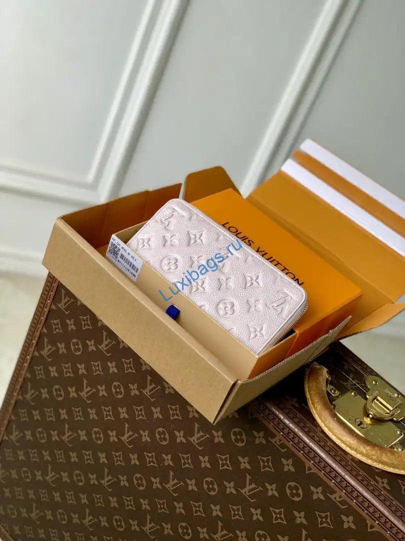 Louis Vuitton LV M27122 Victorine Long Wallet Pearl powder Monogram Empreinte | louis vuitton lv m27122 victorine long wallet pearl powder monogram empreinte 2