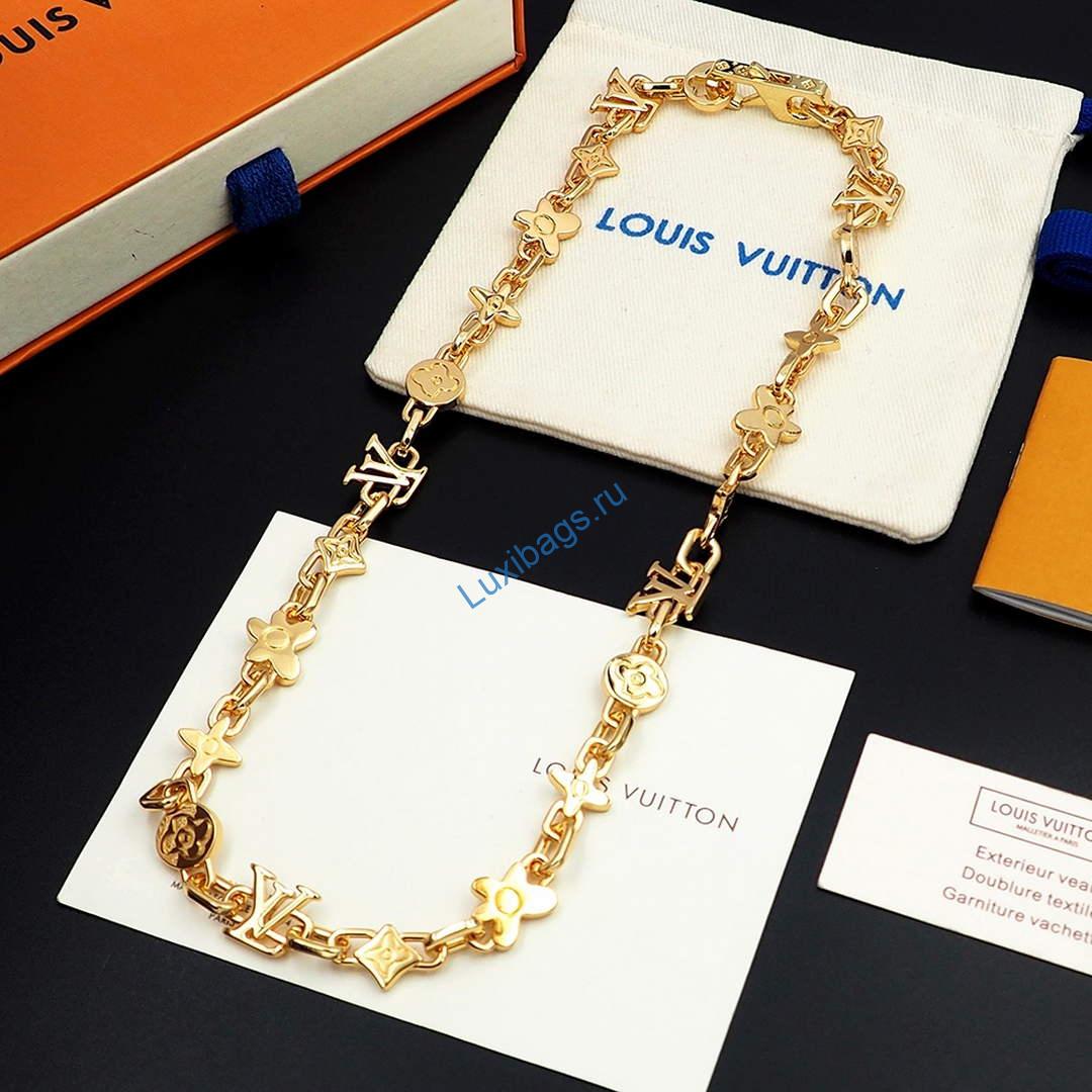 Louis Vuitton M01880 Monogram Craggy Necklace gold | louis vuitton m01880 monogram craggy necklace gold 2