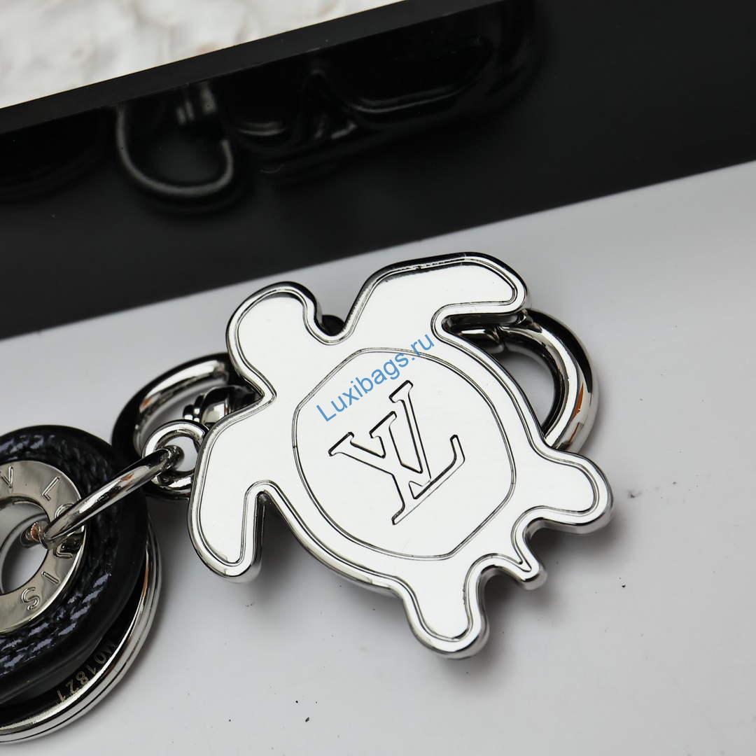 Louis Vuitton M02564 Dragonne Tab Key Holder and Bag Charm black | louis vuitton m02564 dragonne tab key holder and bag charm black 5