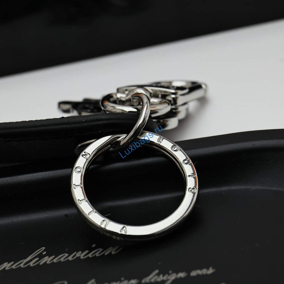 Louis Vuitton M02564 Dragonne Tab Key Holder and Bag Charm black | louis vuitton m02564 dragonne tab key holder and bag charm black 7