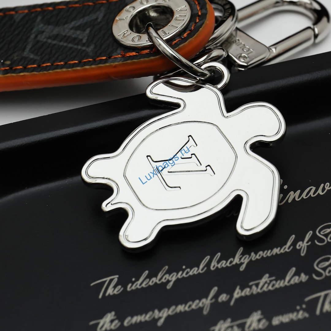 Louis Vuitton M02564 Dragonne Tab Key Holder and Bag Charm orange | louis vuitton m02564 dragonne tab key holder and bag charm orange 5