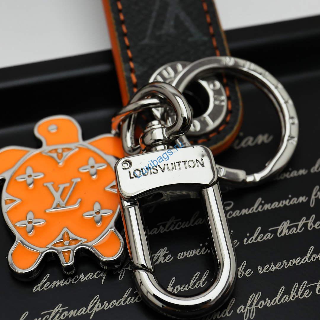 Louis Vuitton M02564 Dragonne Tab Key Holder and Bag Charm orange | louis vuitton m02564 dragonne tab key holder and bag charm orange 6