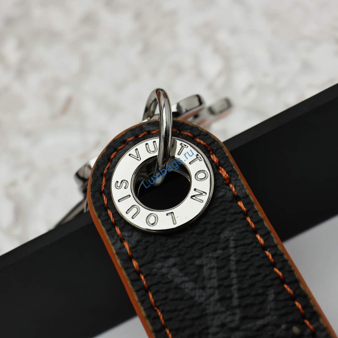 Louis Vuitton M02564 Dragonne Tab Key Holder and Bag Charm orange | louis vuitton m02564 dragonne tab key holder and bag charm orange 8