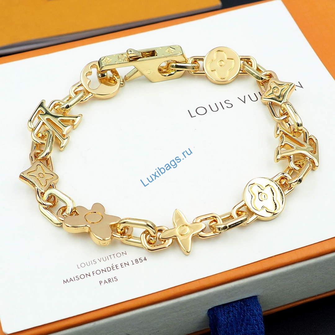Louis Vuitton M1596L Monogram Craggy Bracelet gold | louis vuitton m1596l monogram craggy bracelet gold 5