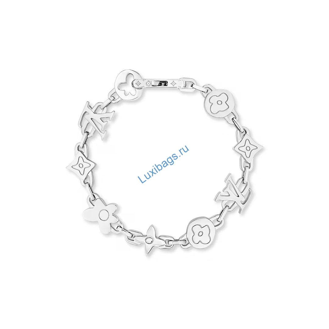 Louis Vuitton M1596L Monogram Craggy Bracelet Silver | louis vuitton m1596l monogram craggy bracelet silver 6