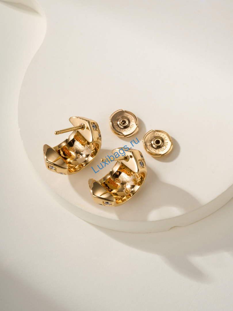 Louis Vuitton Q16521 le damier de louis vuitton earrings rose gold and diamonds | louis vuitton q16521 le damier de louis vuitton earrings rose gold and diamonds 7