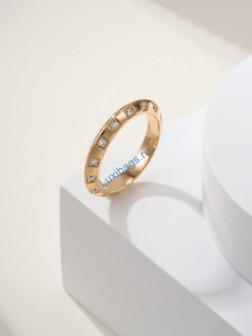 Louis Vuitton Q9Y54A Le Damier de Louis Vuitton Small Ring Pink Gold and Diamonds | louis vuitton q9y54a le damier de louis vuitton small ring pink gold and diamonds 1 9