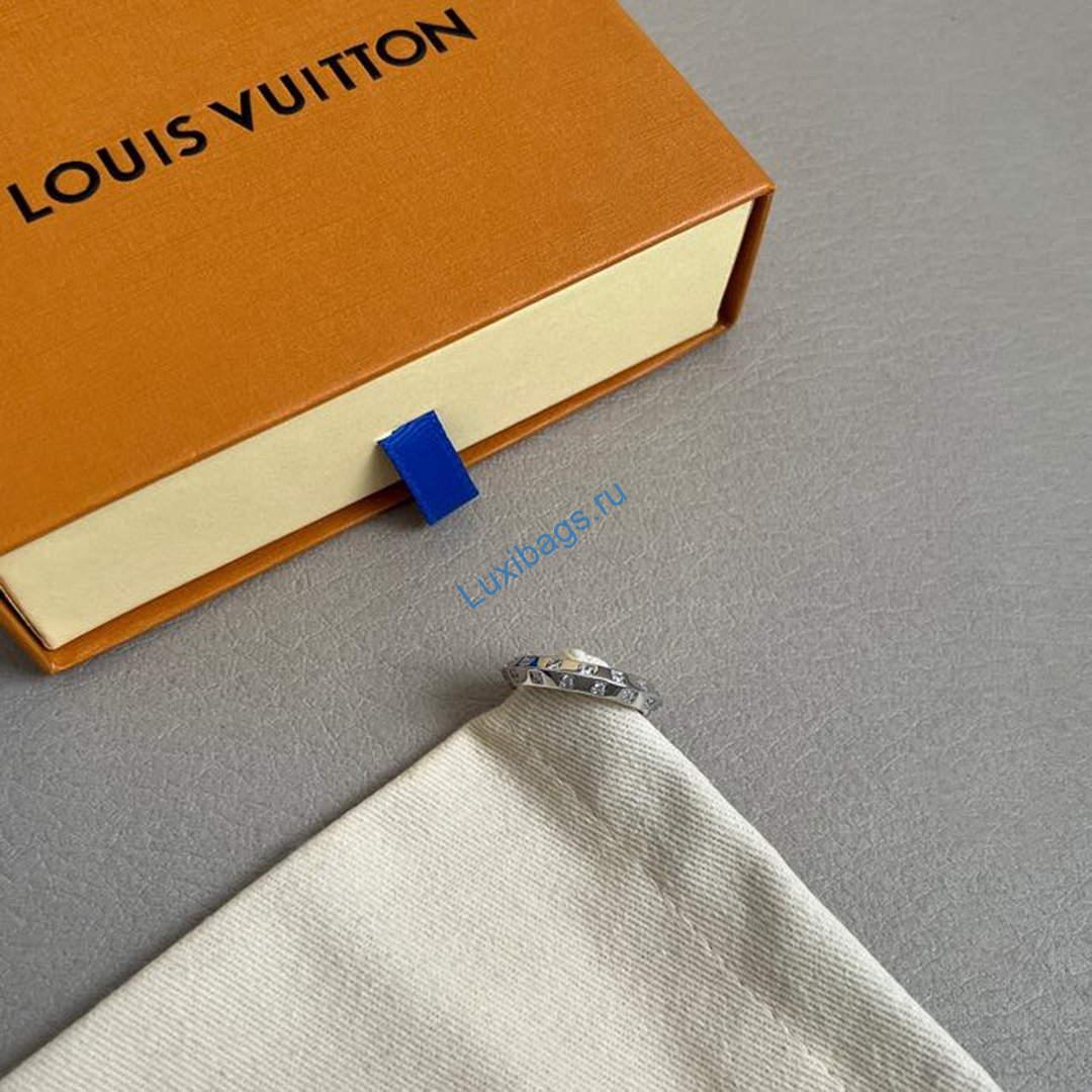 Louis Vuitton Q9Y55F Le Damier de Louis Vuitton Small Ring White Gold and Diamonds | louis vuitton q9y55f le damier de louis vuitton small ring white gold and diamonds 9