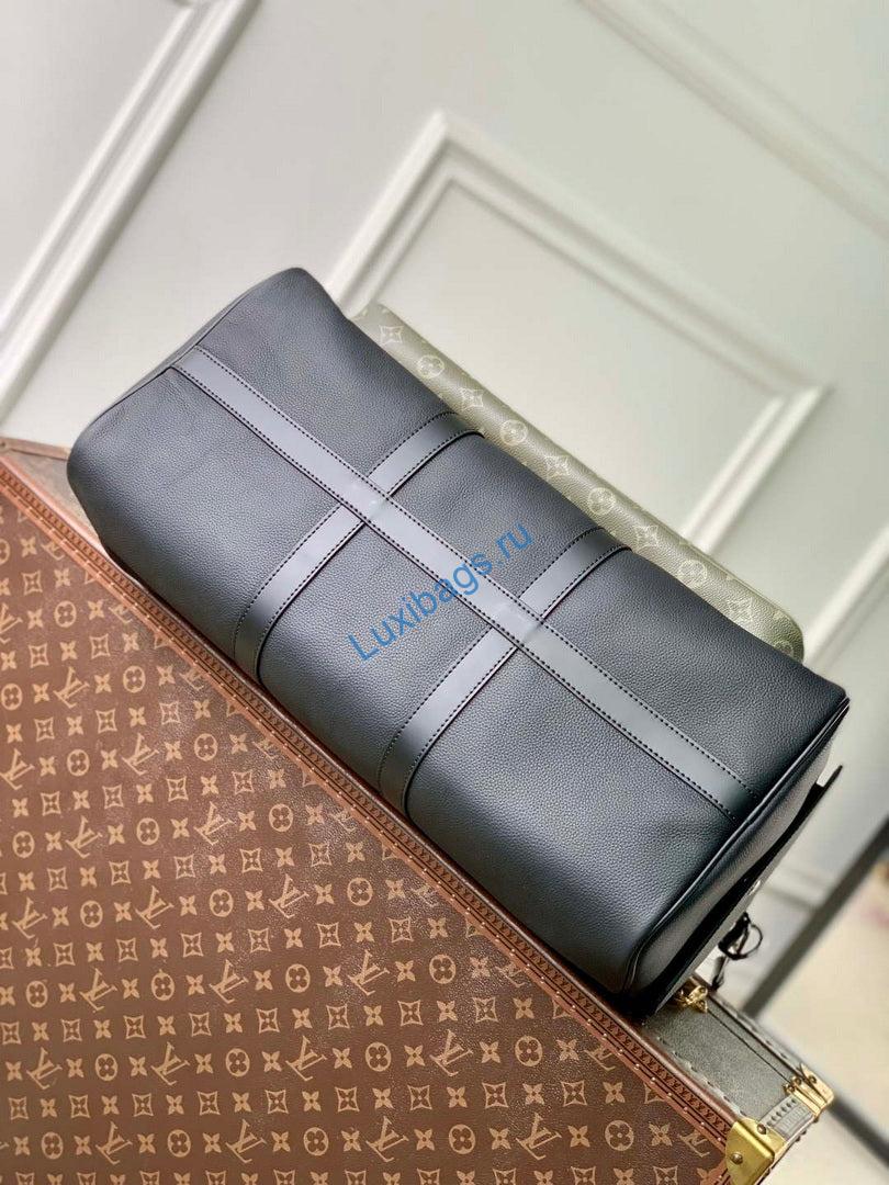 LV M12690 Louis Vuitton Keepall Bandoulière 50 Bag Khaki/Black | lv m12690 louis vuitton keepall bandouliere 50 bag khaki black 4