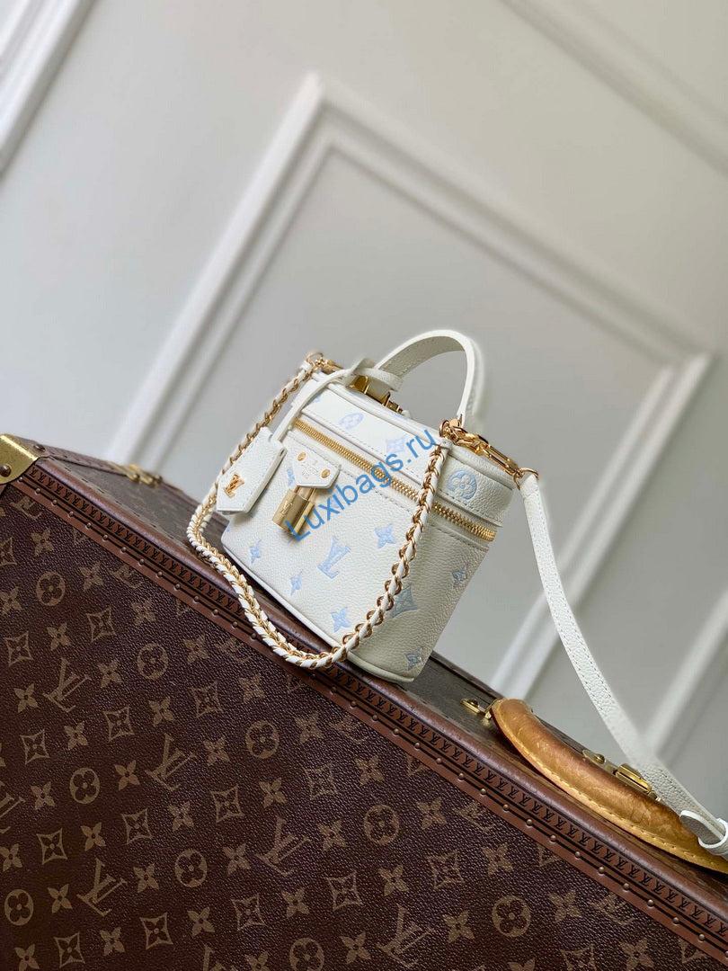 lv m27744 louis vuitton vanity chain pouch bag milky white/blue 1 LV M27744 Louis Vuitton Vanity Chain Pouch Bag Milky White/Blue | lv m27744 louis vuitton vanity chain pouch bag milky white blue 2