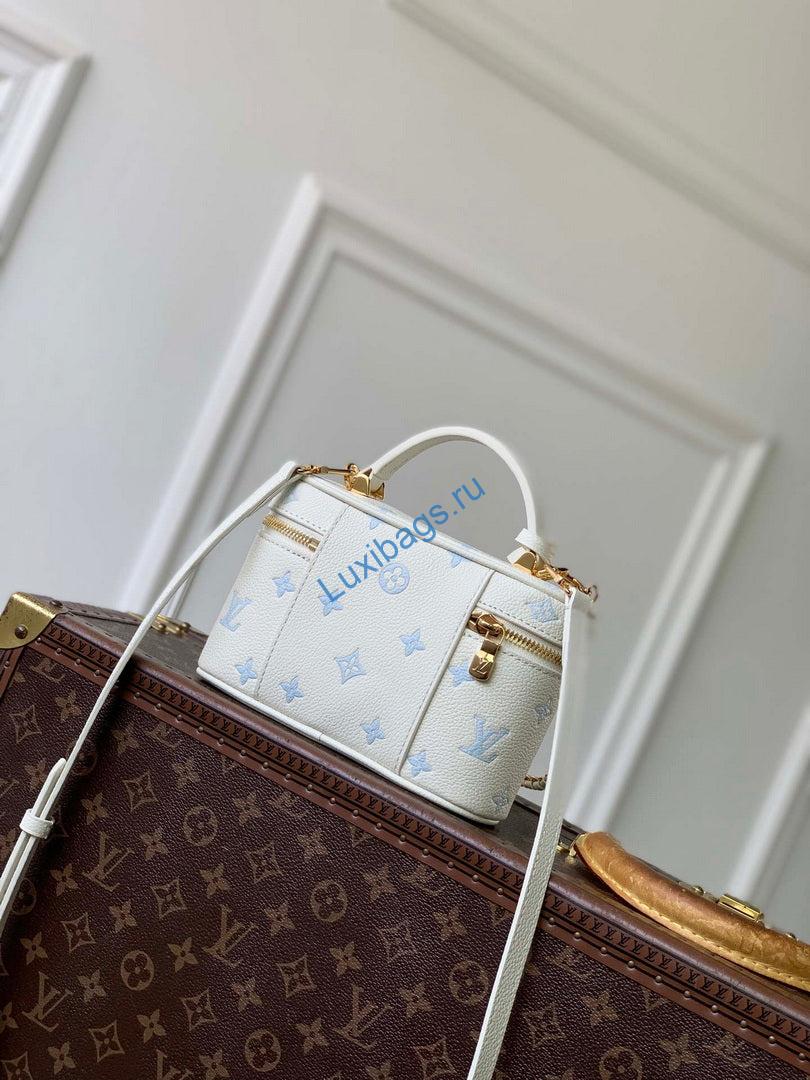 lv m27744 louis vuitton vanity chain pouch bag milky white/blue 2 LV M27744 Louis Vuitton Vanity Chain Pouch Bag Milky White/Blue | lv m27744 louis vuitton vanity chain pouch bag milky white blue 3