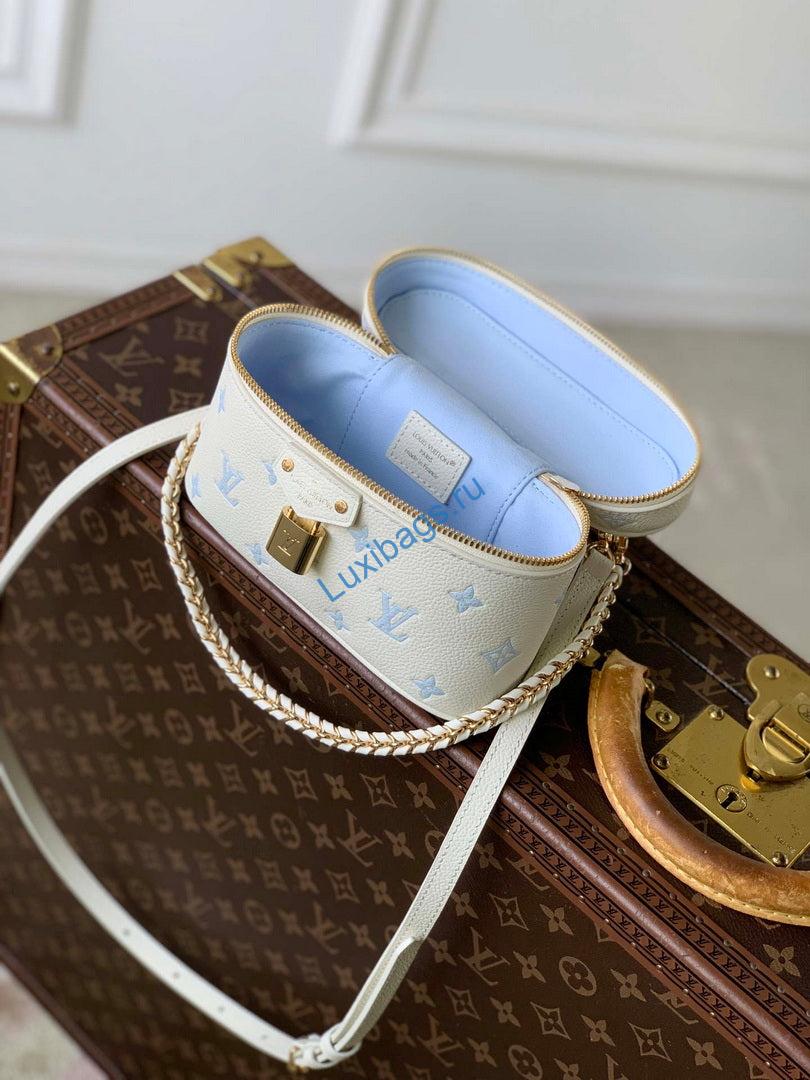 lv m27744 louis vuitton vanity chain pouch bag milky white/blue 8 LV M27744 Louis Vuitton Vanity Chain Pouch Bag Milky White/Blue | lv m27744 louis vuitton vanity chain pouch bag milky white blue 9
