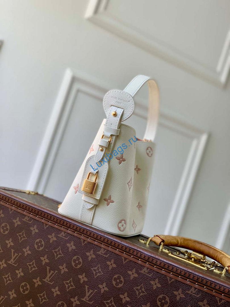 lv m28315 louis vuitton all in bb bag milky white/peach 1 LV M28315 Louis Vuitton All In BB Bag Milky White/Peach | lv m28315 louis vuitton all in bb bag milky white peach 2
