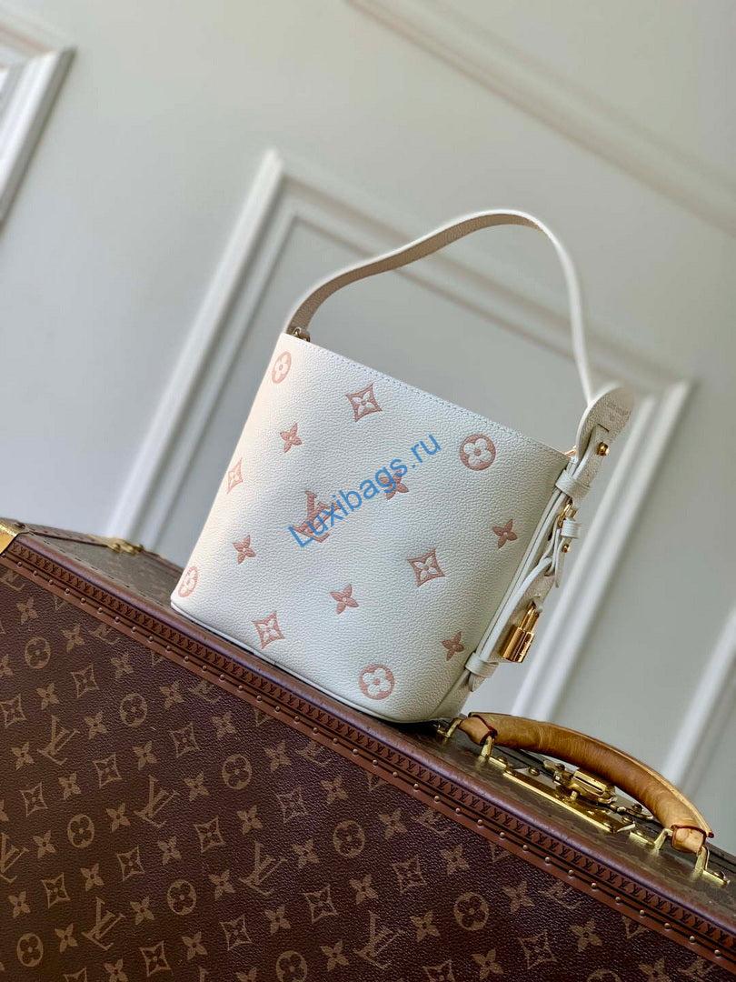 lv m28315 louis vuitton all in bb bag milky white/peach 2 LV M28315 Louis Vuitton All In BB Bag Milky White/Peach | lv m28315 louis vuitton all in bb bag milky white peach 3