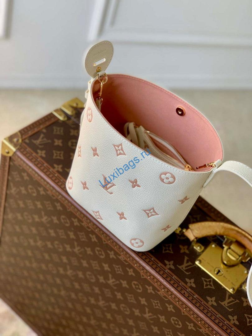 lv m28315 louis vuitton all in bb bag milky white/peach 8 LV M28315 Louis Vuitton All In BB Bag Milky White/Peach | lv m28315 louis vuitton all in bb bag milky white peach 9