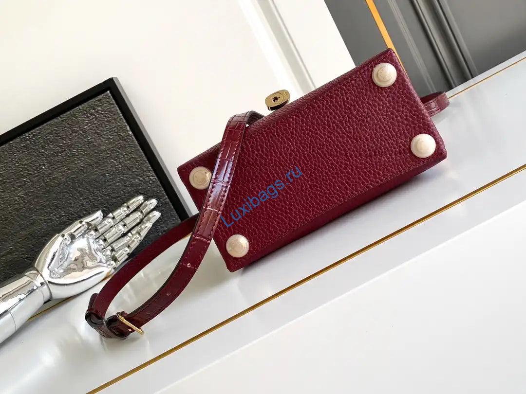 lv m86012 louis vuitton leather rose des vents mini wine red 3 LV M86012 Louis Vuitton Leather Rose Des Vents Mini Wine Red | lv m87106 louis vuitton leather rose des vents mini 04