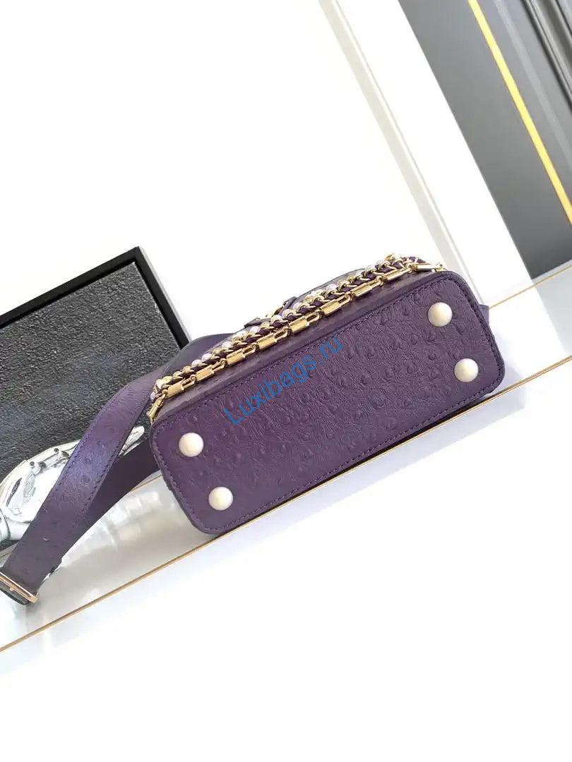 lv m87312 louis vuitton ostrich capucines mini purple 3 LV M87312 Louis Vuitton Ostrich Capucines Mini Purple | lv m87312 louis vuitton ostrich capucines mini 04