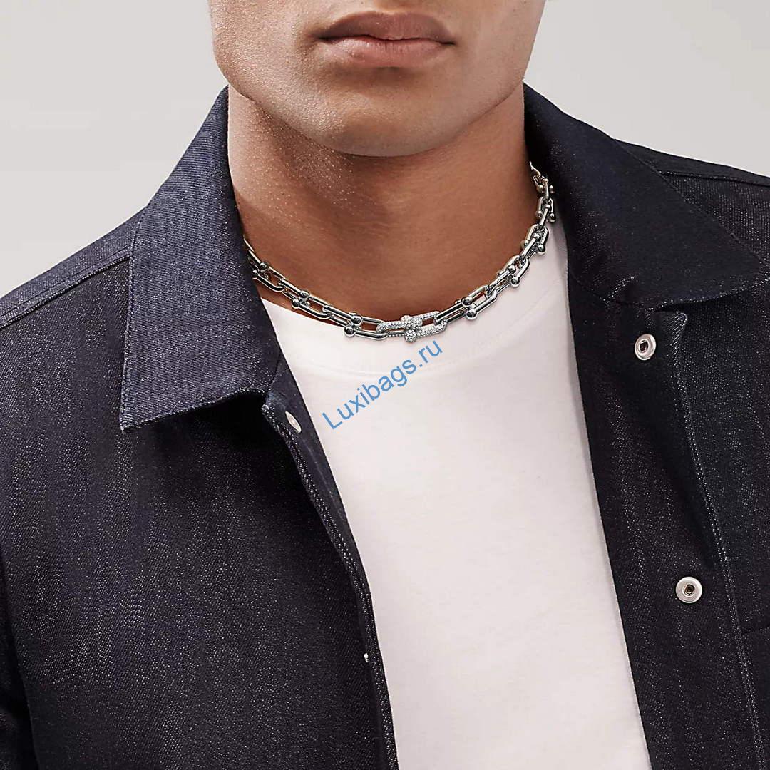 Tiffany HardWear graduated link necklace in White Gold with Diamonds 72616073 | tiffany hardwear graduated link necklace in white gold with diamonds 72616073 2