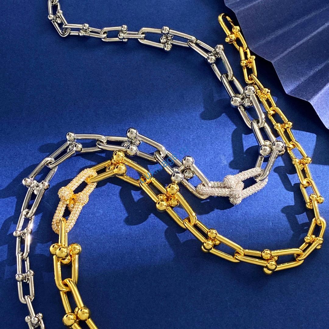 Tiffany HardWear graduated link necklace in White Gold with Diamonds 72616073 | tiffany hardwear graduated link necklace in white gold with diamonds 72616073 4