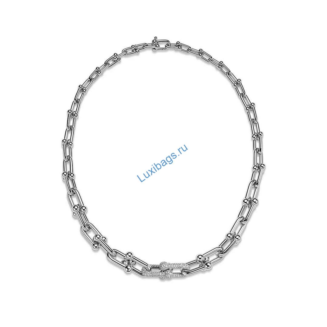 Tiffany HardWear graduated link necklace in White Gold with Diamonds 72616073 | tiffany hardwear graduated link necklace in white gold with diamonds 72616073 8