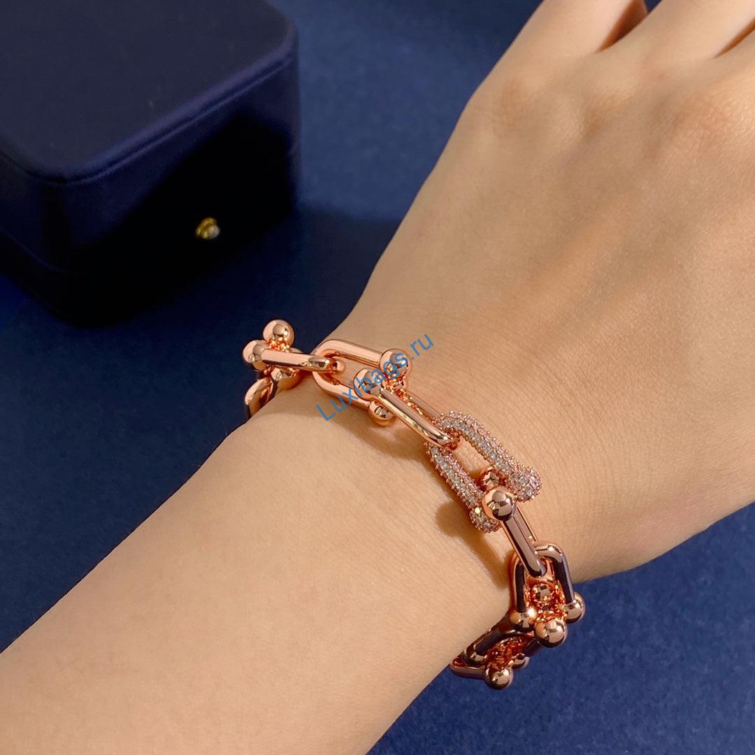 Tiffany HardWear Large Buckle Bracelet Rose gold and diamonds 60451095 | tiffany hardwear large buckle bracelet rose gold and diamonds 60451095 2
