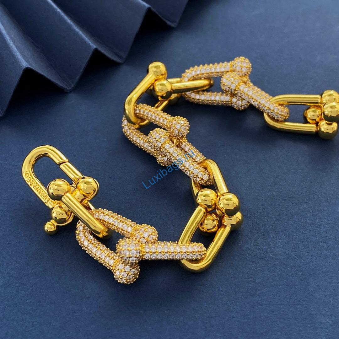 Tiffany HardWear Large Buckle Bracelet Yellow gold pavé diamonds | tiffany hardwear large buckle bracelet yellow gold pave diamonds 3
