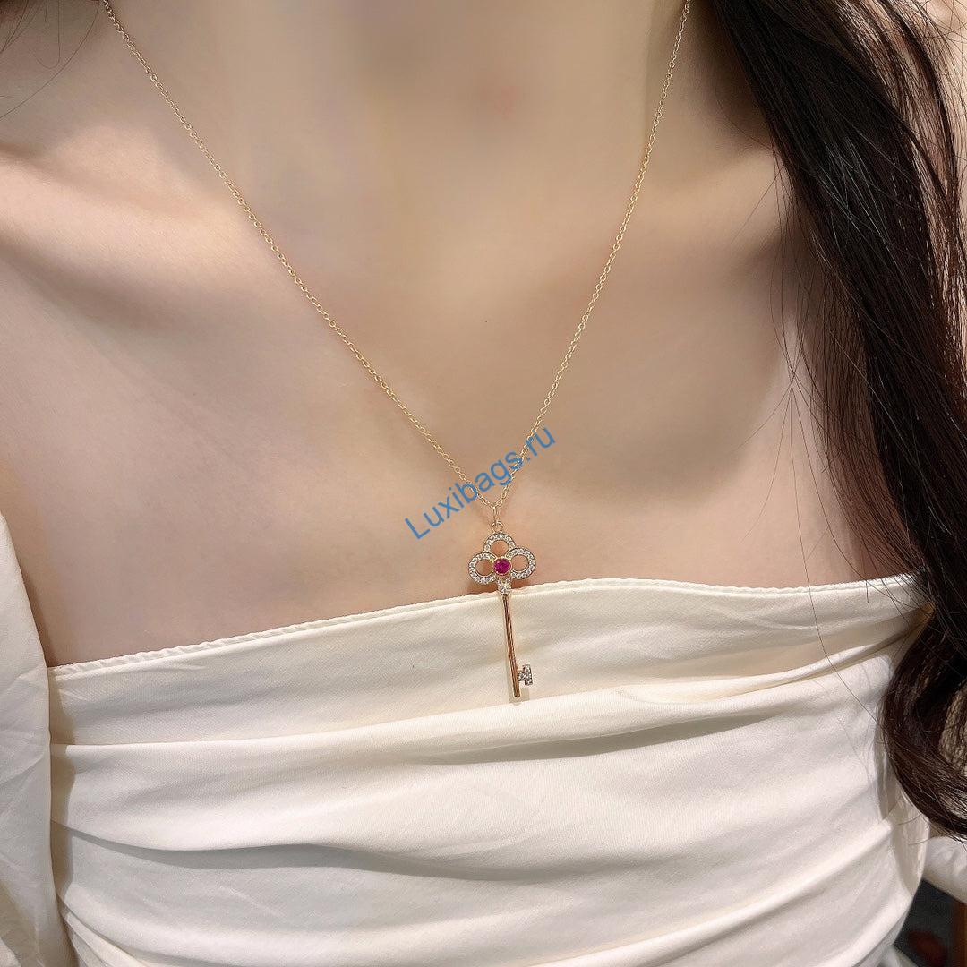 Tiffany-keys-crown-key-pendant-GRP08178-Pink Diamond rose gold | tiffany keys crown key pendant grp08178 pink diamond rose gold 4