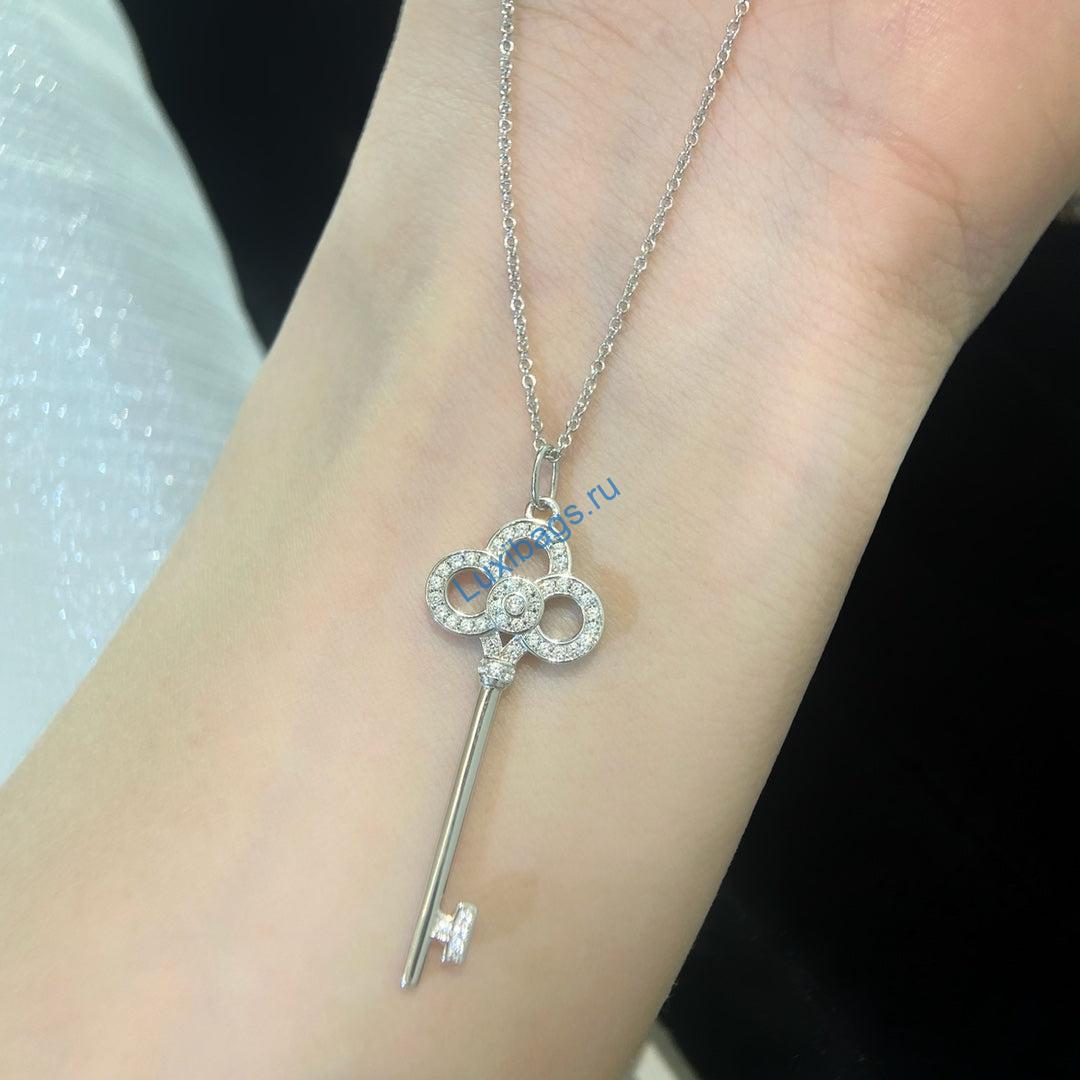 Tiffany-keys-crown-key-pendant-GRP08178-white gold | tiffany keys crown key pendant grp08178 white gold 3