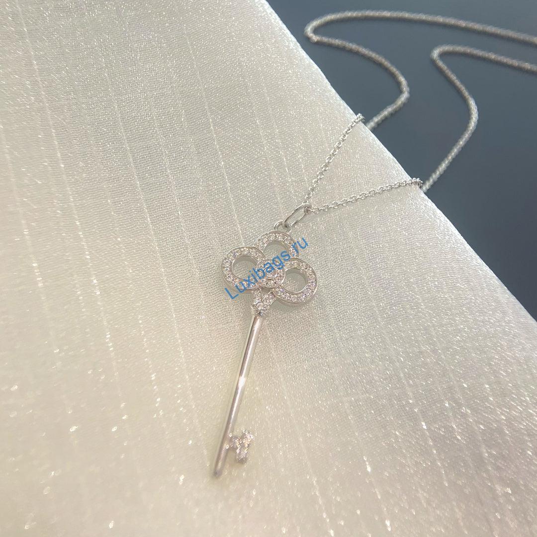 Tiffany-keys-crown-key-pendant-GRP08178-white gold | tiffany keys crown key pendant grp08178 white gold 4