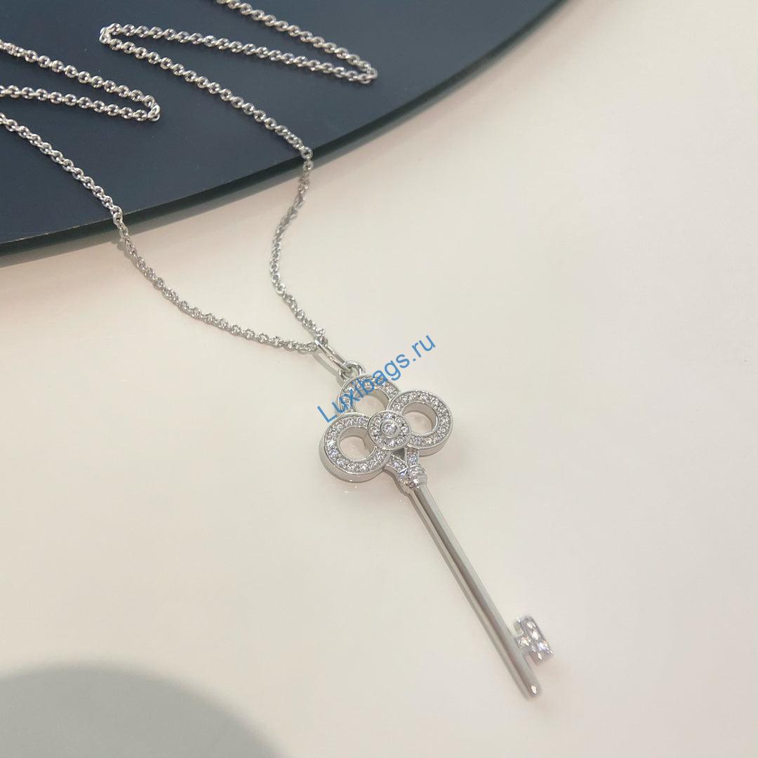 Tiffany-keys-crown-key-pendant-GRP08178-white gold | tiffany keys crown key pendant grp08178 white gold 5