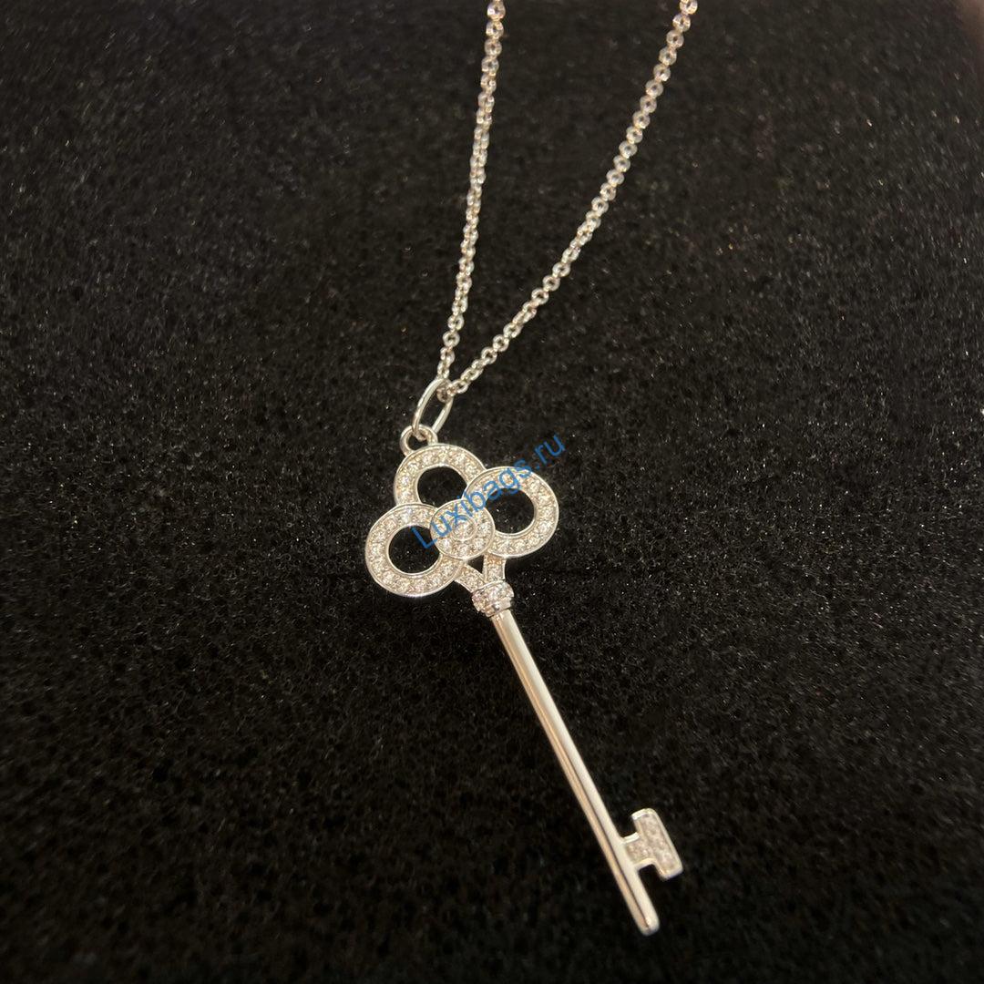 Tiffany-keys-crown-key-pendant-GRP08178-white gold | tiffany keys crown key pendant grp08178 white gold 6