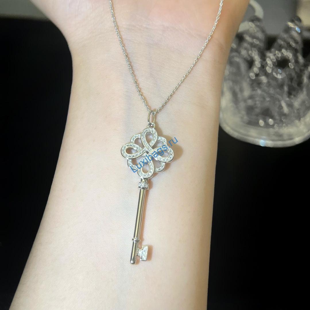 Tiffany-keys-knot-key-pendant-GRP09002-white gold | tiffany keys knot key pendant grp09002 white gold 5