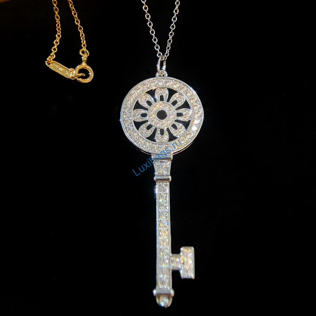tiffany-keys-petals-key-pendant-GRP02521 white gold | tiffany keys petals key pendant grp02521 white gold 4